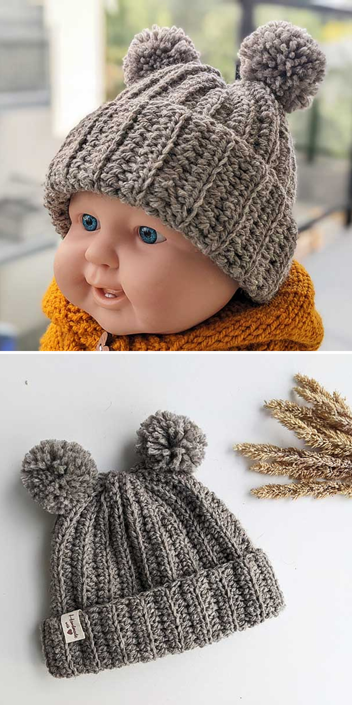 Ribbed Newborn Baby Hat