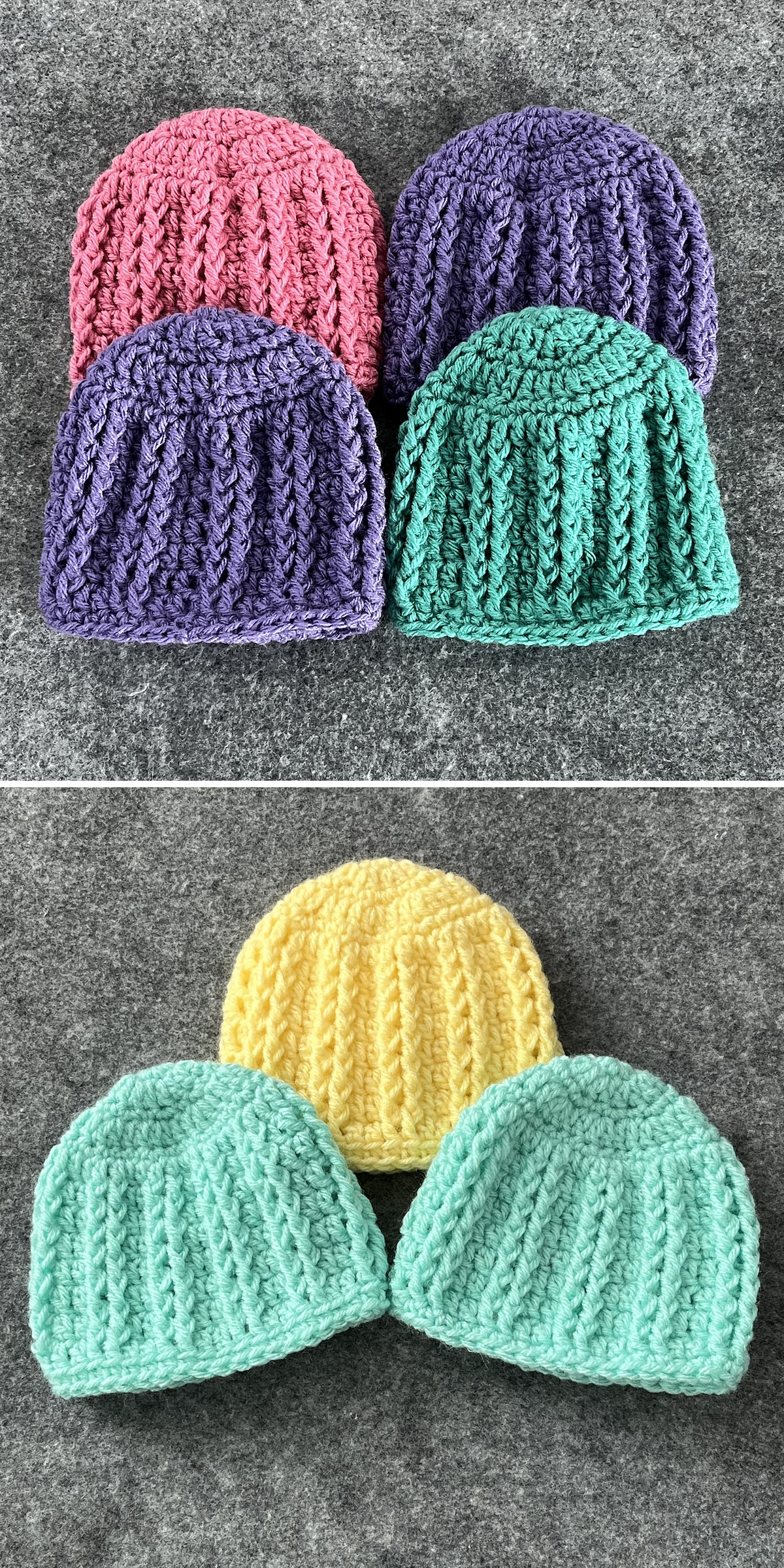 Simple Textures Newborn Hat