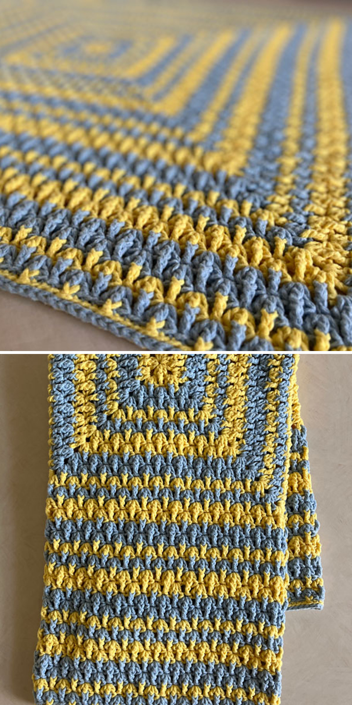 Textured Granny Baby Blanket