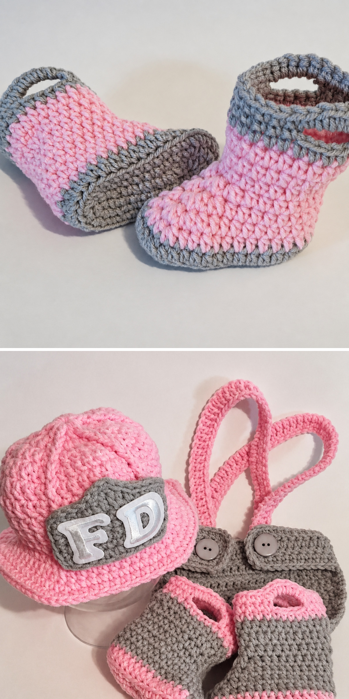 Fireman Galoshes Baby Booties