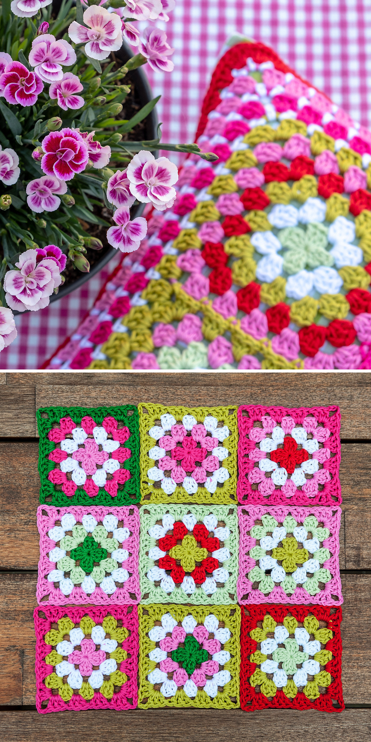 Granny Square Cushion