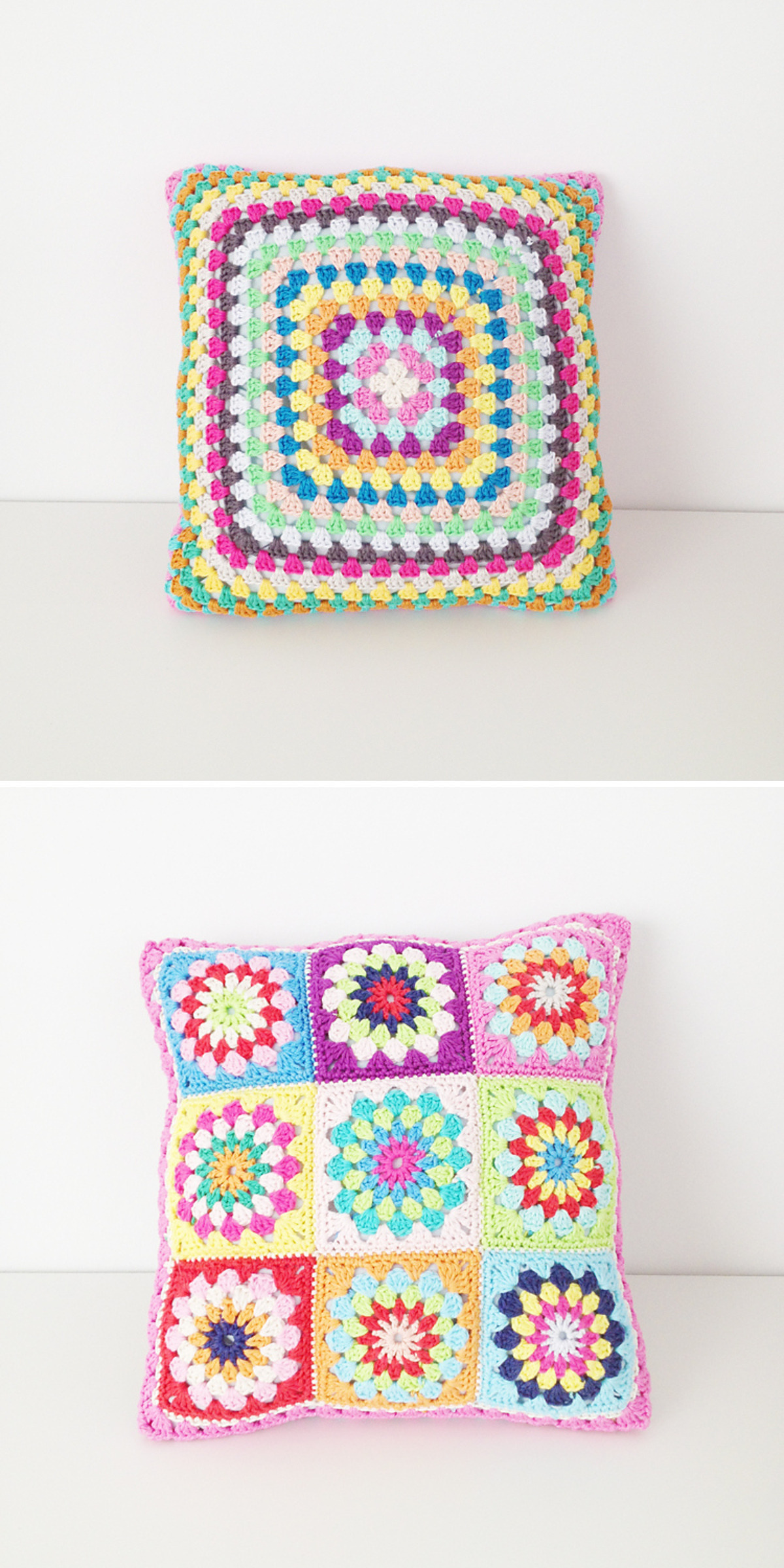 Granny Square Pillow