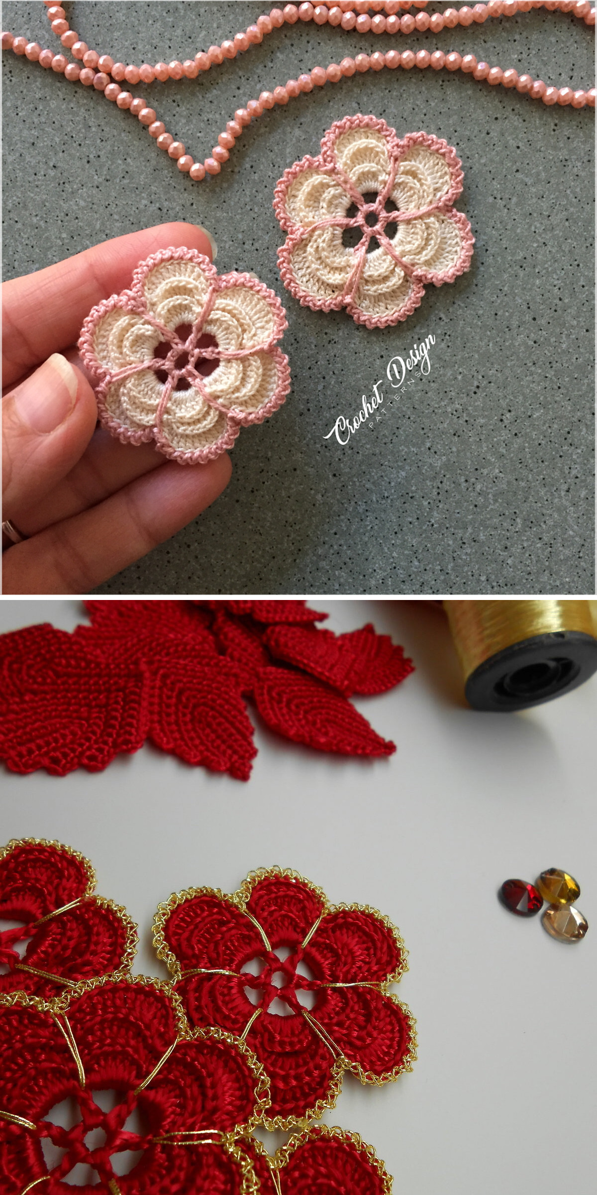 3 Layered Flower Applique